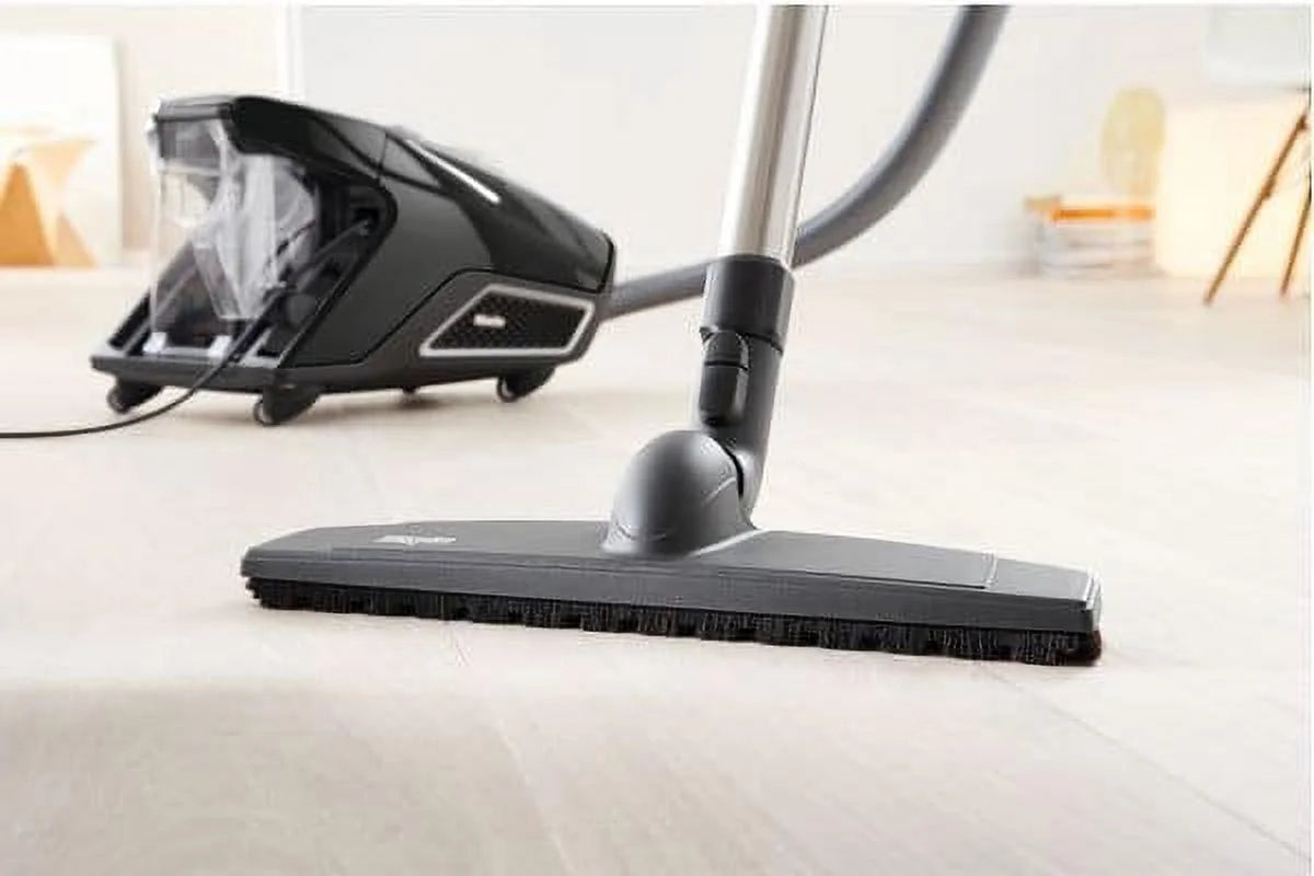 Miele Blizzard CX1 Electro+ Bagless Canister Vacuum (Obsidian Black)