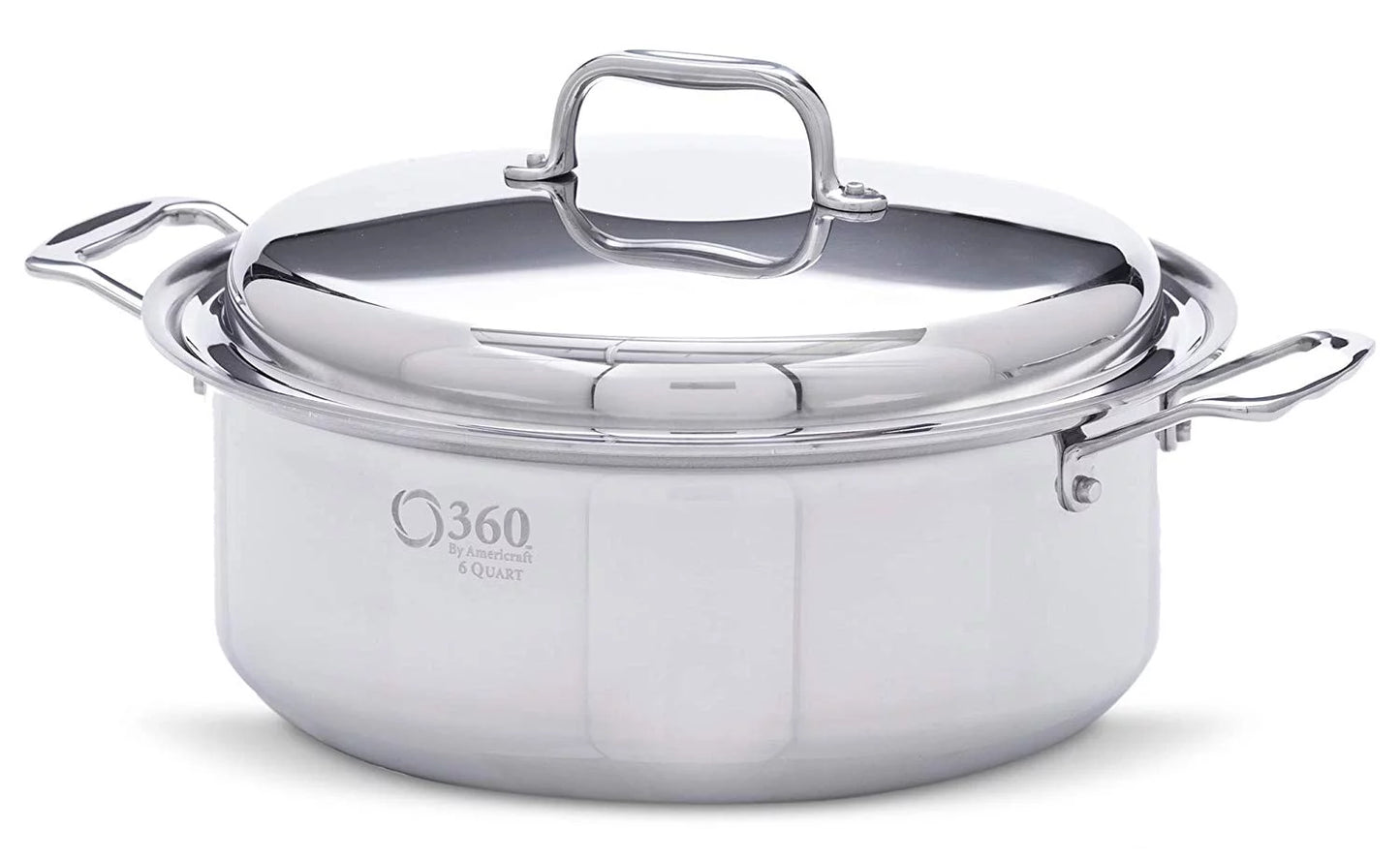 360 Cookware Stainless Steel 6 Quart Stockpot With Cover