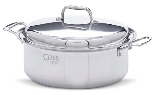360 Cookware Stainless Steel 6 Quart Stockpot With Cover