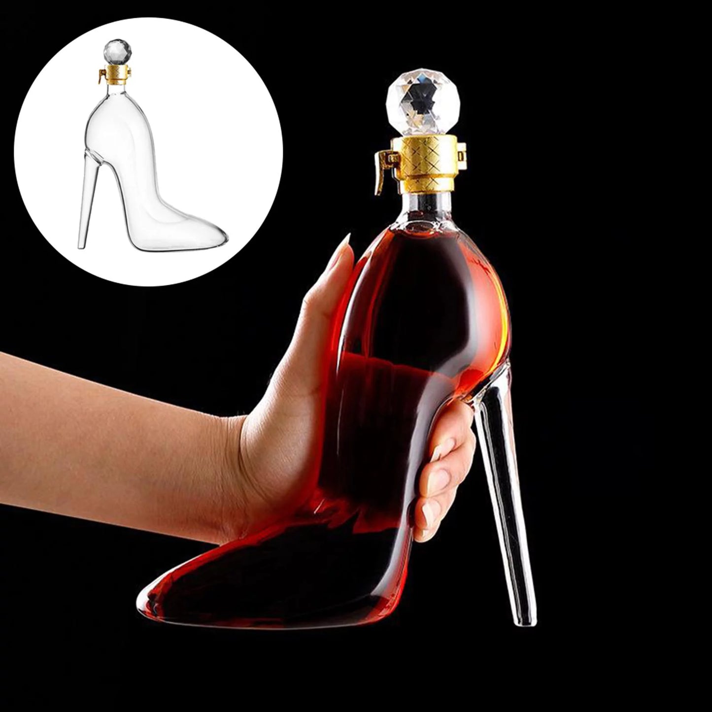 High-heeled Shoes Shape Whisky Decanter Bottle Dispenser