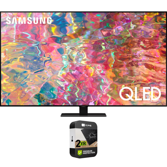 Samsung QN75Q80BAFXZA 75 inch QLED 4K Smart Televisions 2022 Bundle with Premium 2 YR CPS Enhanced Protection