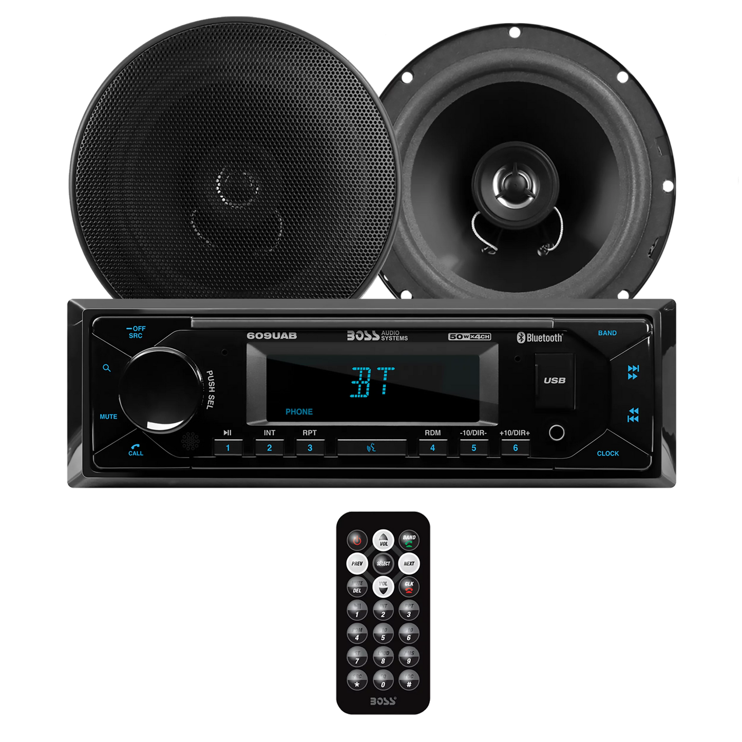 BOSS Audio Systems 628BCK Car Stereo Speaker Package