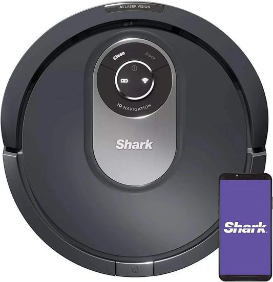 Open Box Shark RV2011DRUS AI Wi-Fi Connected Robot Vacuum with Advanced Navigation - GRAY