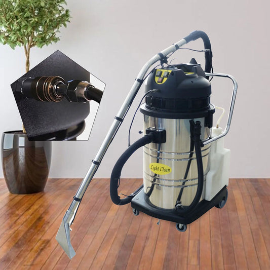 Miumaeov 3-in-1 Carpet Cleaning Machine 60L/15.85gal Commercial  Wet Dry Upholstery Cleaner with Long Flat/Dust/Water Vacuum Head and Round Brush for Carpet Sofa Curtain