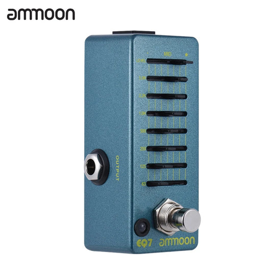 ammoon Effect Pedal,7-Band EQ Equalizer EQ7 Equalizer Pedal Pedal 7-Band EQ EQ7 7-Band EQ Alloy Equalizer Pedal 7-Band Body EQ Alloy Body Pedal