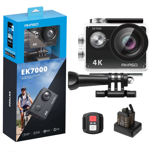 AKASO EK7000 4K30FPS Action Camera Ultra HD Underwater Camera 170 Degree Wide Angle 98FT Waterproof Camera