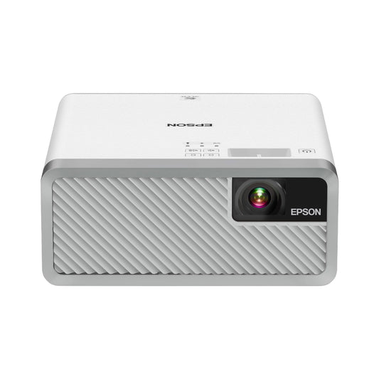 Restored Epson EF-100 Mini-Laser Streaming Projector with Android TV - White (Refurbished)