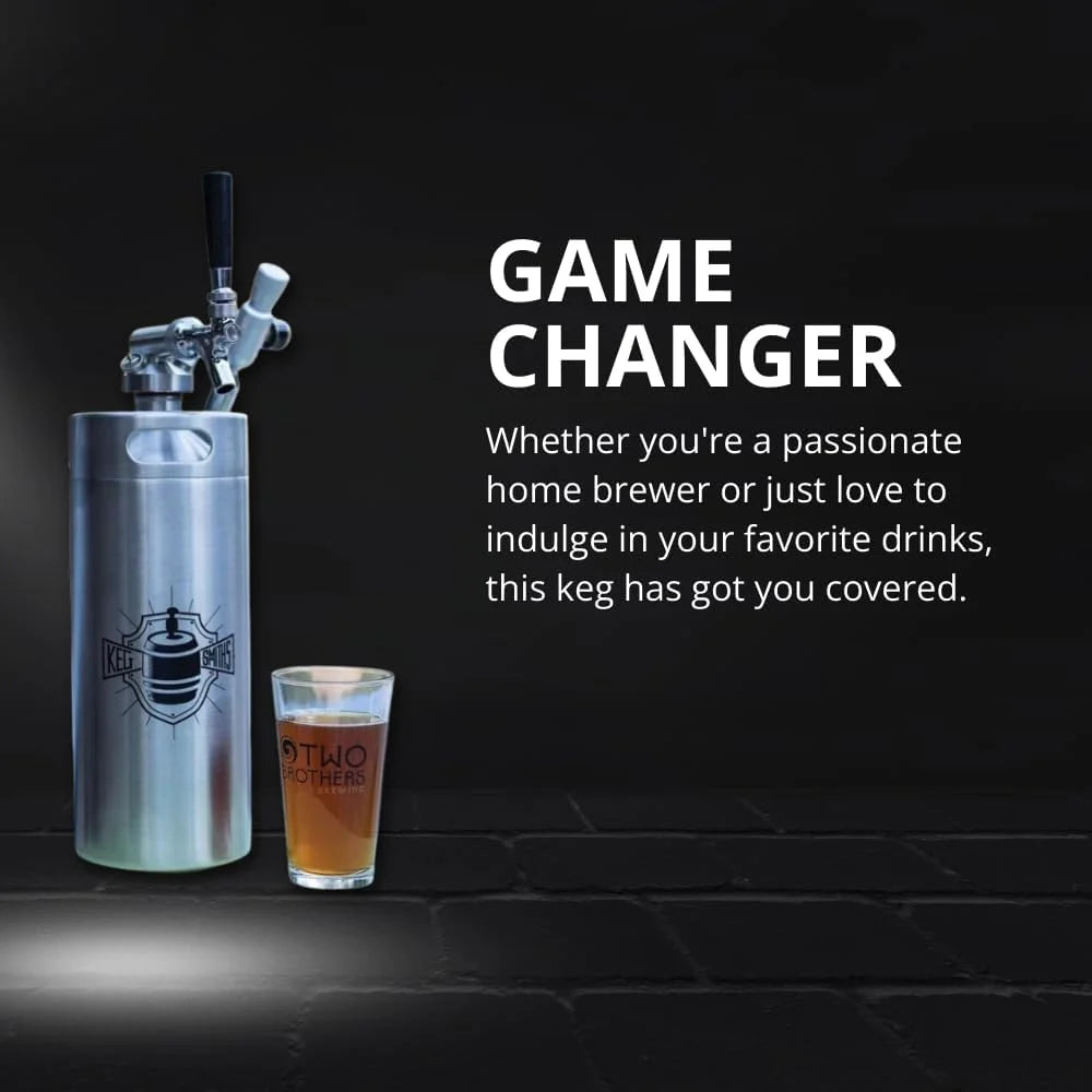 304 Steel Keg Growler (64 OZ)