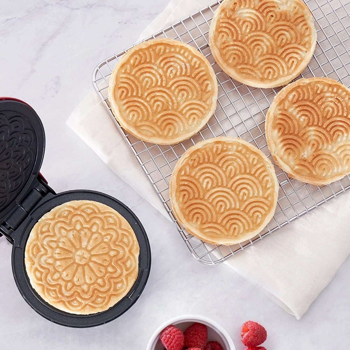Dash 4 In. Pizzelle Mini Waffle Maker DMP001MR