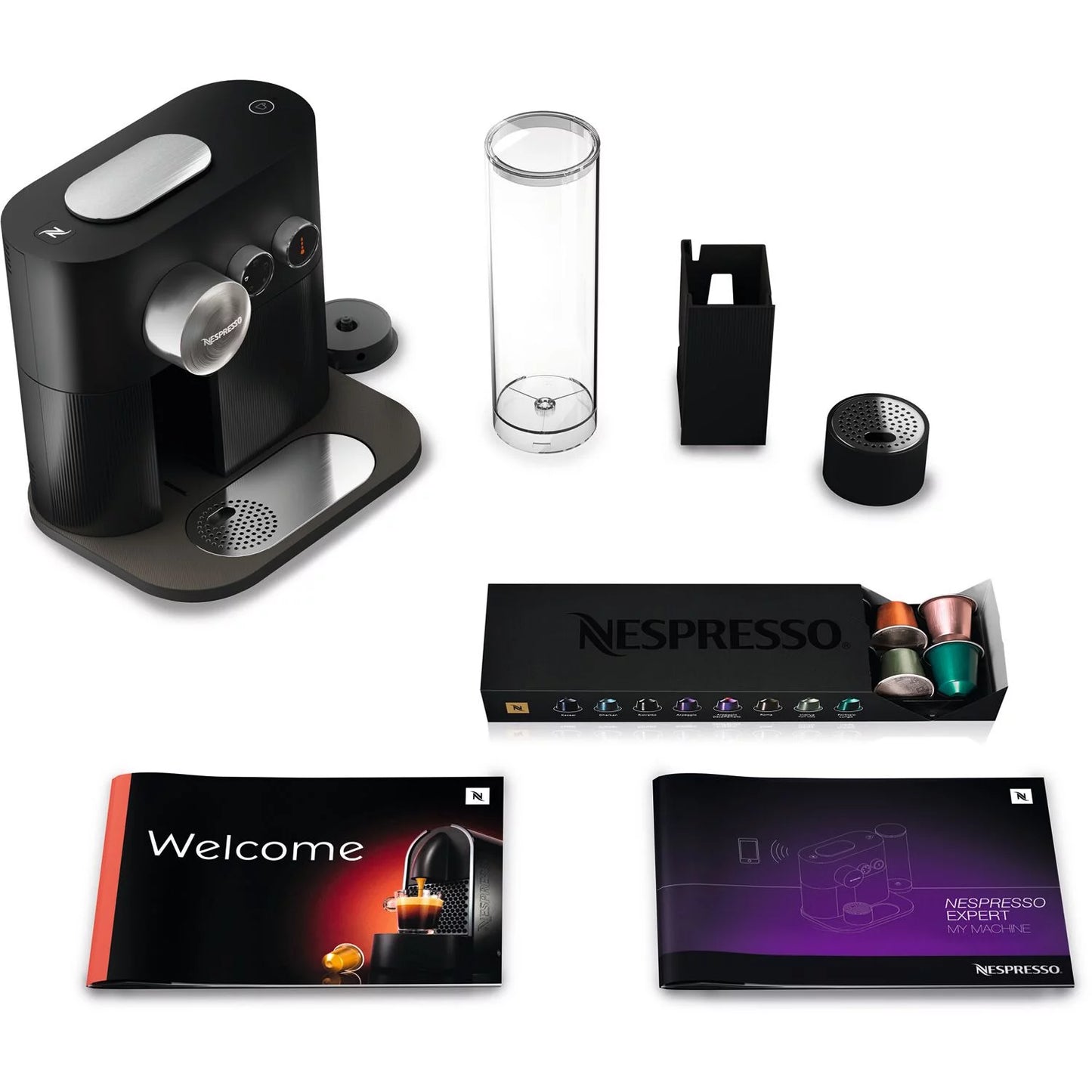 Breville Nespresso Expert Single-Serve Machine in Off Black
