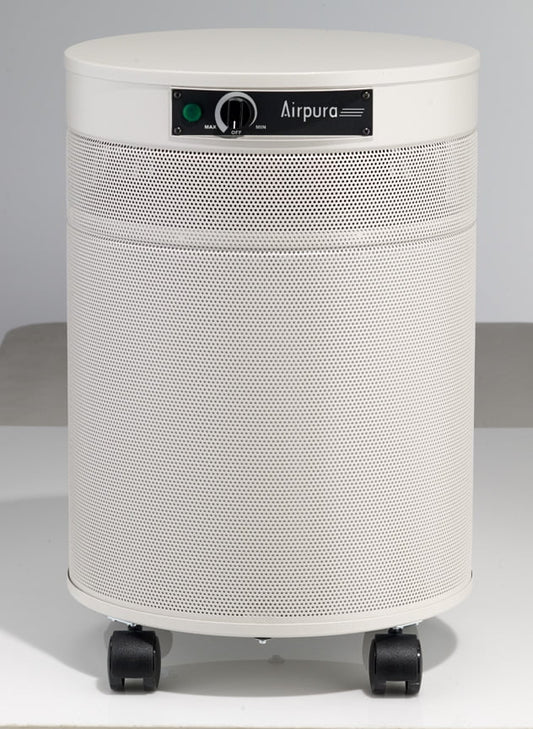 Airpura  Powdered Coated Galvanized Metal Air Purifier In Cream Finish F600DLX