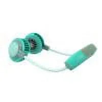 Mini USB Portable Fan Neck With Rechargeable Battery Colorful lights Without Vane Fans handheld Air Cooler Conditioner