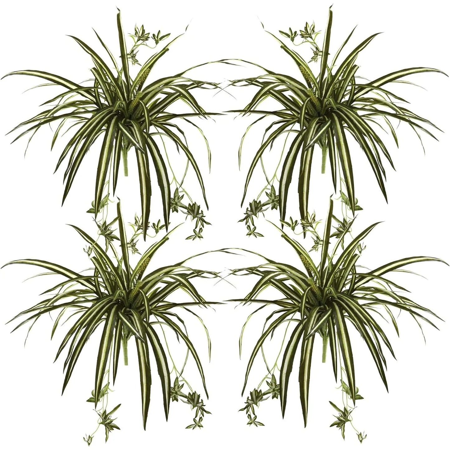 HomeStock 23In. Industrial Impressions Plant Bush (Set Of 4)