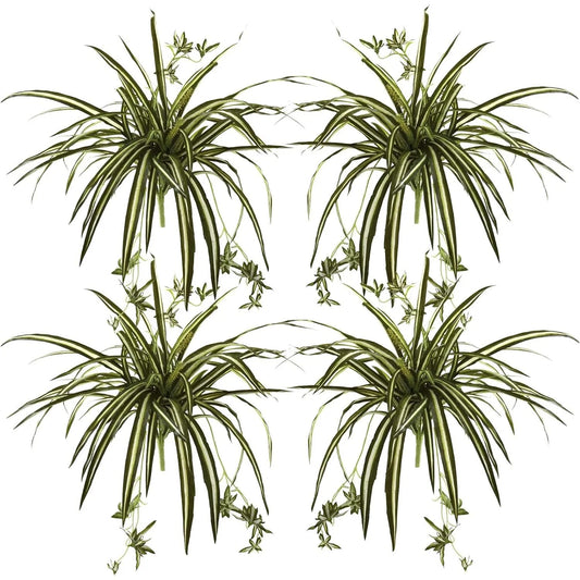 HomeStock 23In. Industrial Impressions Plant Bush (Set Of 4)