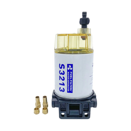 3/8 NPT Fuel Filter / Water Separator Filter S3213 for Marine Outboard Motor