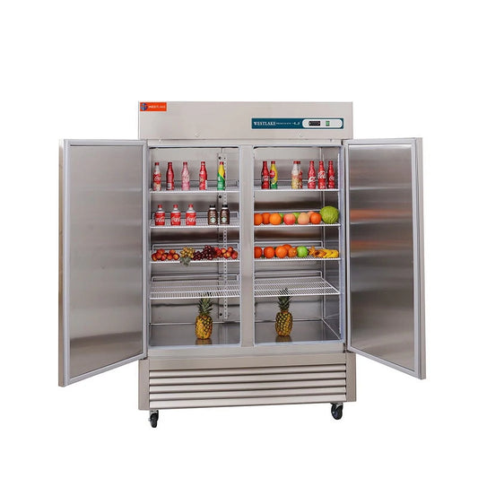 Westlake Reach in Upright Refrigerator WKR-49B Stainless Steel 2 door 49 Cu. ft
