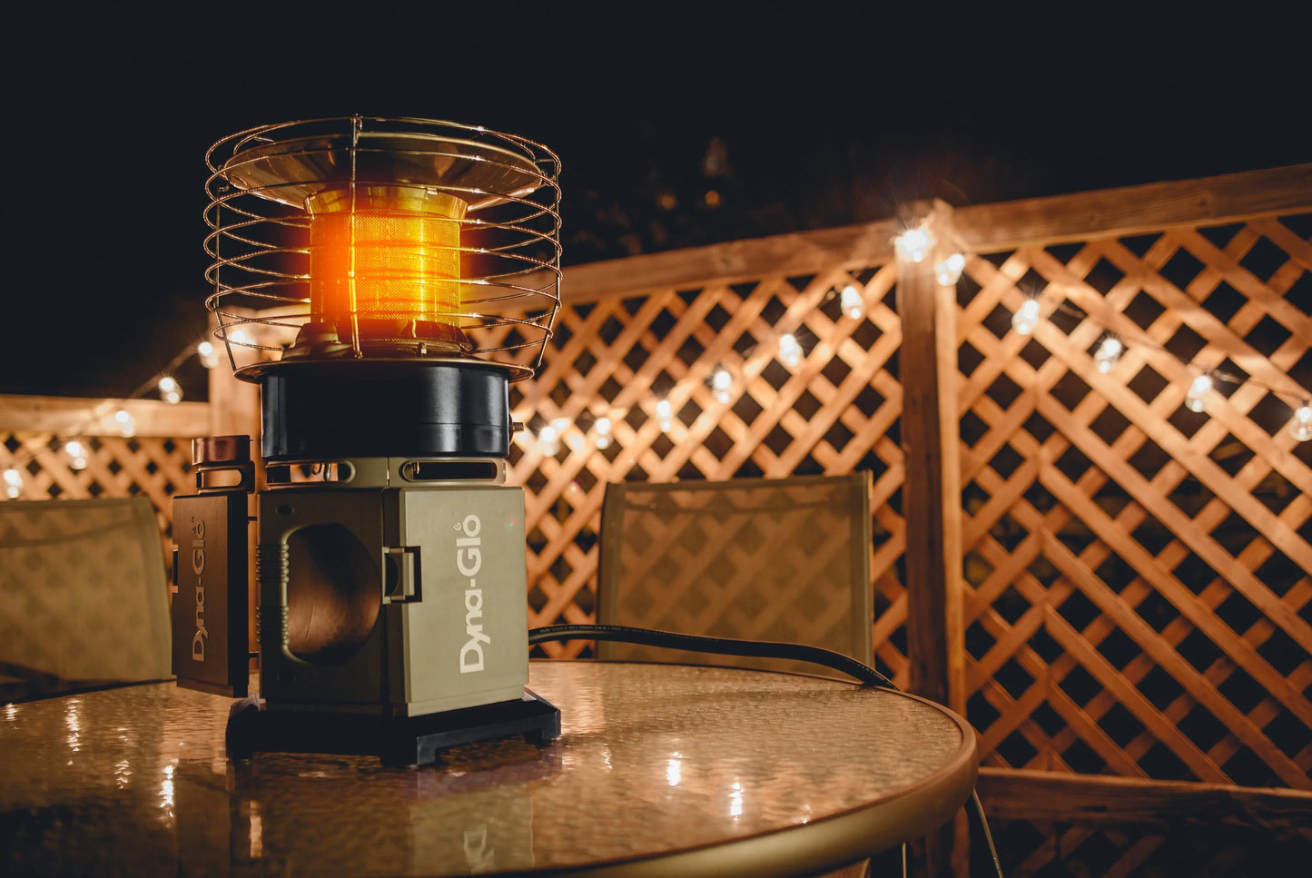 Dyna-Glo HA2360BK Table Black Propane Patio Heater