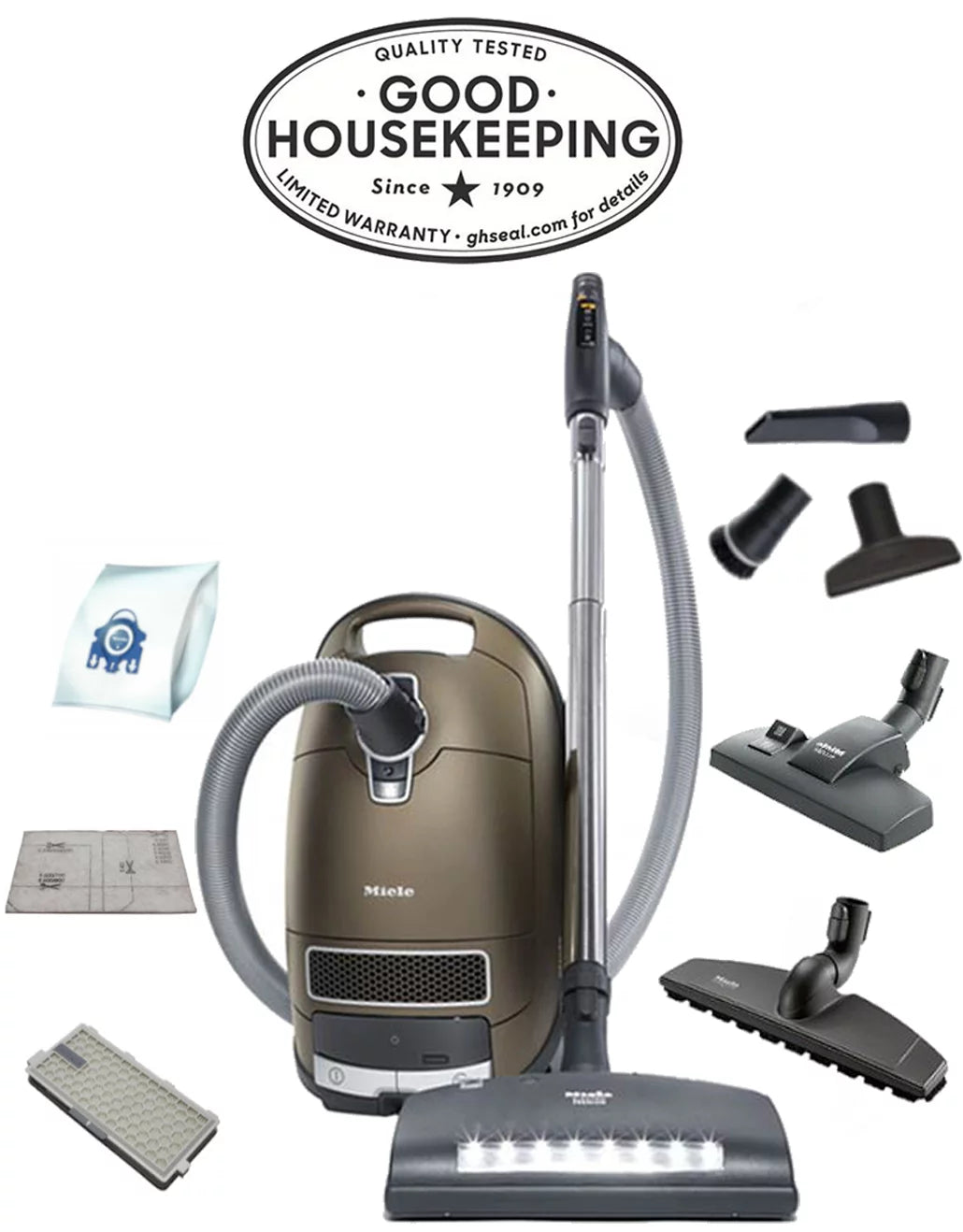 Miele Compete C3 Brilliant Powerline Canister Vacuum (Bronze Pearl)