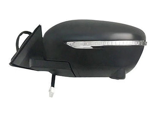 Right Passenger Side Power Mirror - Paint to Match - Convex Glass - with Heated Glass, Turn Signal, and Side View Camera - Compatible with 2014 - 2017 Nissan Rogue (For US Built Models) 2015 2016