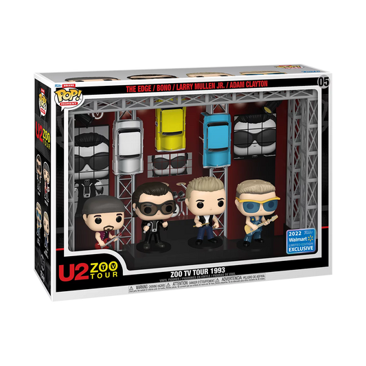 Funko Pop! Moment Deluxe: U2’s Zoo TV Tour (1993) Vinyl Figures (2022 Limited Edition Walmart Exclusive)