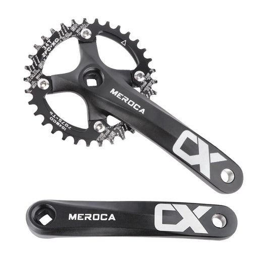 Bike Crank by , 170MM 104 BCD Mountain Bike Right Left Crank Arms, Aluminum Alloy Crankset for 8/9/10/11 Speed