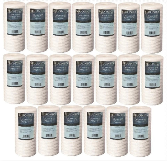 Bluonics String wound sediment filter cartridge 4.5 x 10 for Big Blue -20 filters 20 Micron