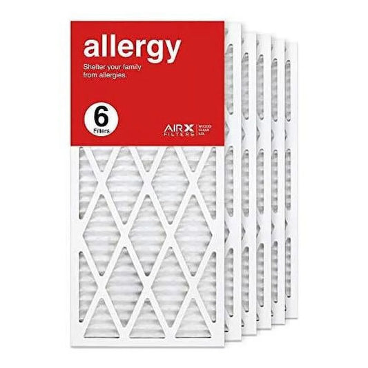 14X30x1 Air Filter MERV 11 Pleated HVAC AC Furnace Air Filter, Allergy 6-Pack, Made In The