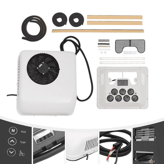 TFCFL 12V RV Air Conditioner Electric Rooftop Fit Caravan Trailer Heat & Cool 6000 BTU