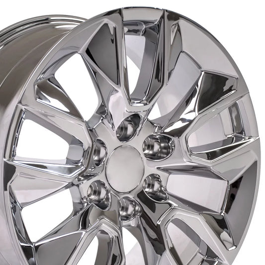 20 Replica Wheel CV32 Fits Silverado Tahoe Yukon Escalade Rim 20x9 Chrome Wheel