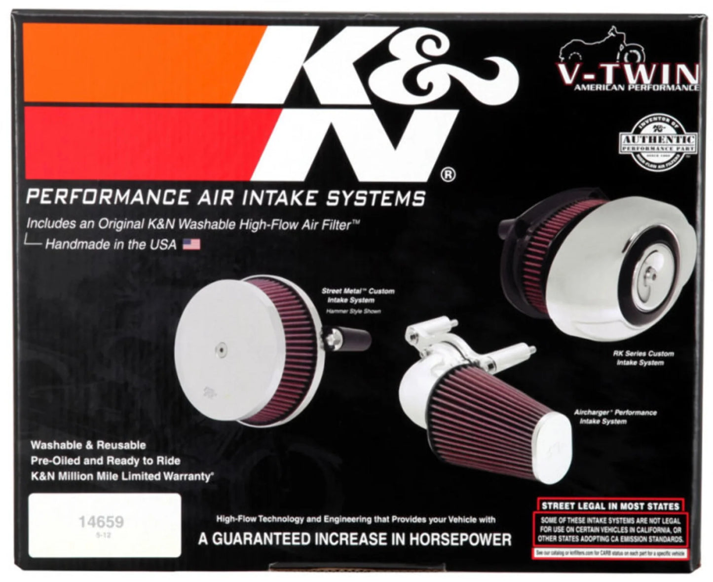 K&N Intake System-Harley Davidson # RK-3946B