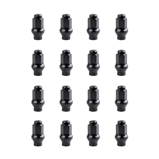 Extended Shaft Tapered Lug Nut (16 Pack) 10mm x 1.25mm Thread Pitch w/14mm Head Black for Cannondale FX400 2001