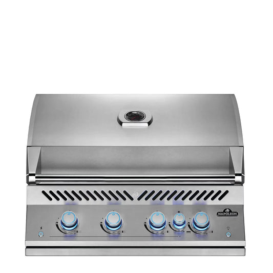 Napoleon Built-In 700 Series 32-Inch Propane Gas Grill w/ Infrared Rear Burner & Rotisserie Kit - BIG32RBPSS