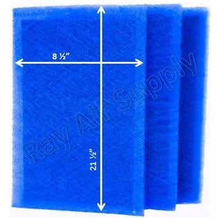 RayAir Supply 10x24 Dynamic Air Cleaner Replacement Filter Pads 10x24 Refills (3 Pack)