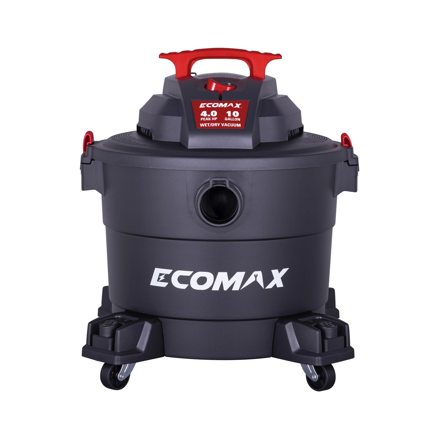 Ecomax 10 Gal 4HP Poly Wet/Dry Vac