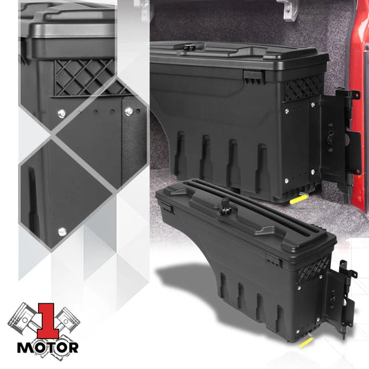 Right Truck Bed Wheel Well Storage Tool Box Organizer w/Lock for 07-19 Silverado
