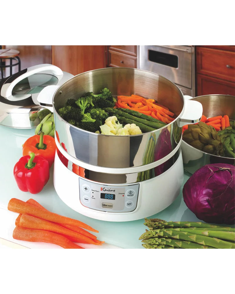 Euro Cuisine FS2500 Stainless Steel Electric Food Steamer
