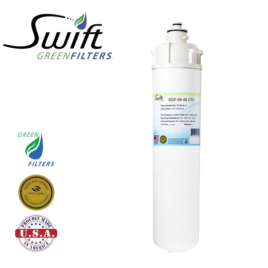 Swift Green Filters SGF-96-49 CTO Replacement for Everpure EV9618-11, EV9618-16 Commercial Water Filters (Pack of 3)