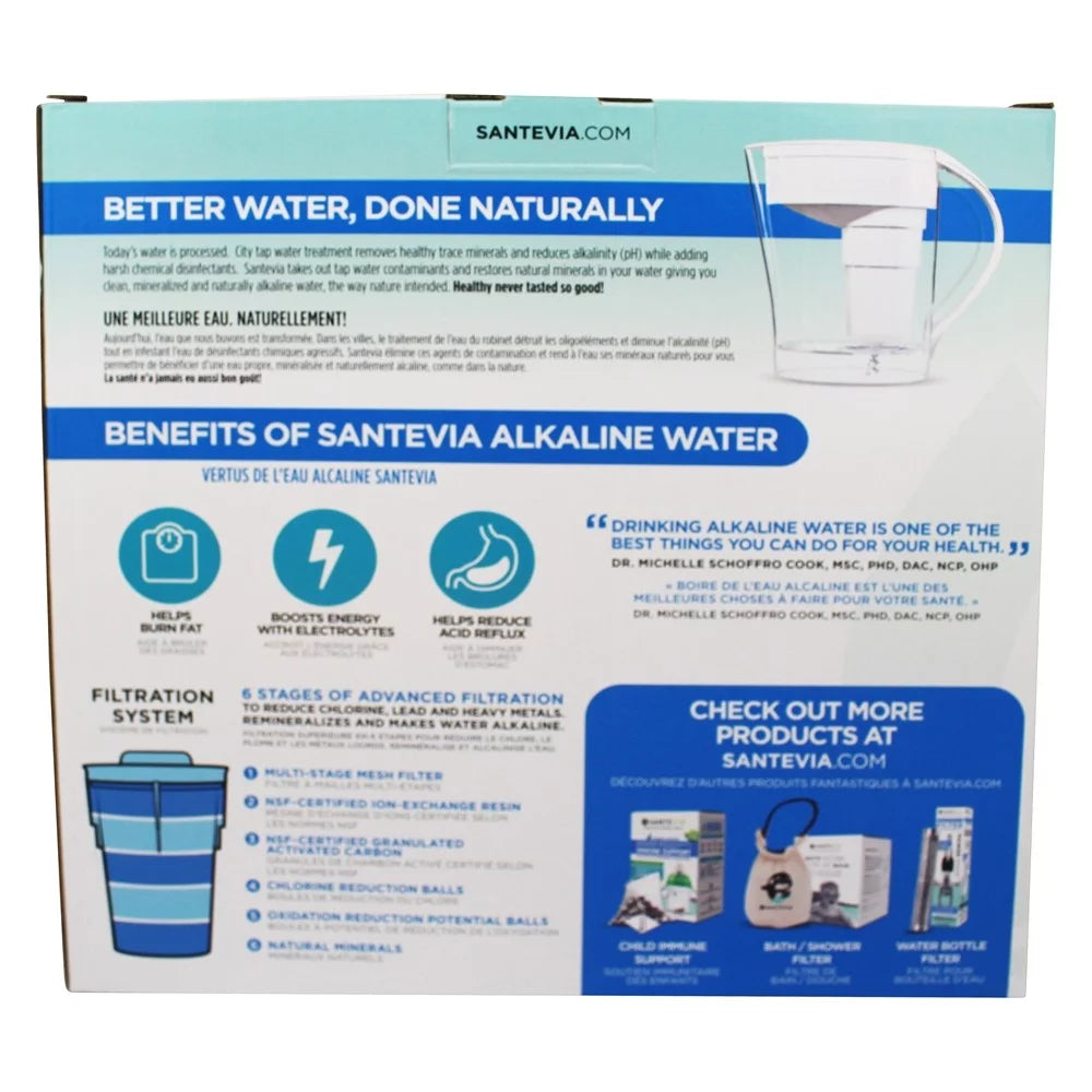 Santevia Water Systems 2381689 Mina White Pitcher