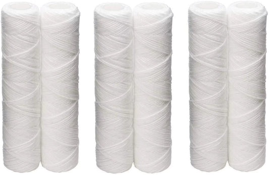 Culligan CW-F Sediment Replacement Cartridge Polypropylene Cord-Wound, 10 Micron, 12,000 Gallon Capacity, 2-Pack 3 case2 Pack