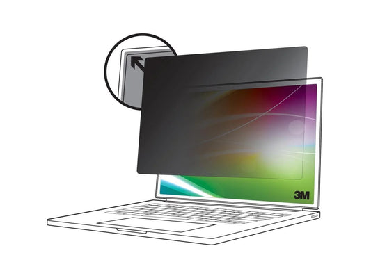 3M Bright Screen Privacy Filter for 13.3in Full Screen Laptop, 16:9, BP133W9E - For 13.3 Widescreen LCD 2 in 1 Notebook - 16:9 - Scratch Resistant, Fingerprint Resistant - Anti-glare
