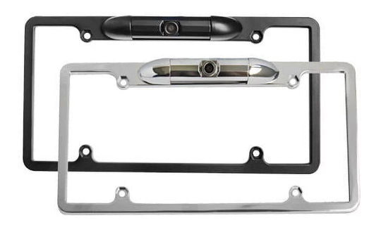 UNIVERSAL NIGHT VISION COLOR REAR VIEW CAMERA - CHROME METAL FRAME