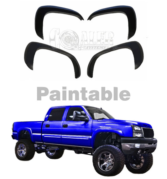 FRONT AND REAR FENDER FLARES GMC SIERRA YUKON XL CHEVY SILVERADO SUBURBAN 1999-2