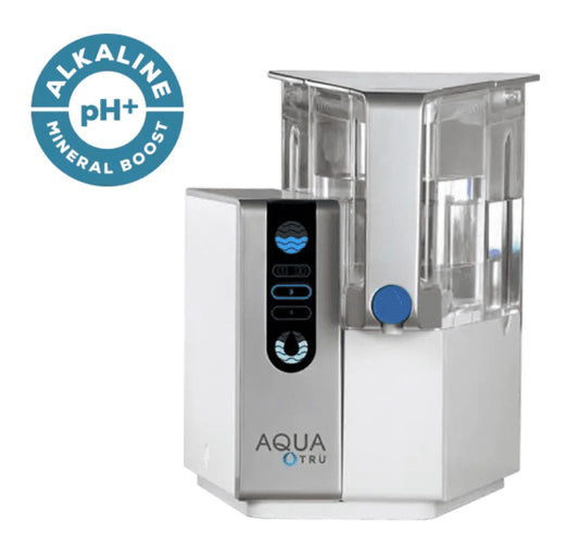 AquaTru Classic Alkaline Countertop Water Filter System for PFAS & Other Contaminants with Exclusive 4-Stage Ultra Reverse Osmosis Technology (No Plumbing or Installation Required) | BPA Free