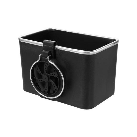 Multifunctional Car Armrest Box with 1 Water Cup Holder Car Seat Organizer Tissue Cup Holder Universal Black