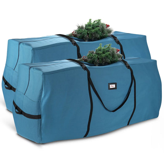 Hearth & Harbor Pack of 2 Christmas Tree Storage Bag - Fits up to 7.5 ft Holiday Trees - Dual Zipper