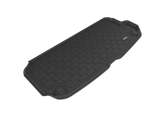 3D MAXpider 2017-2024 Fits Audi Q7 SQ7 Behind 3rd Row Kagu Black Carbon Fiber Embossed Pattern Cargo Liner M1AD0411309