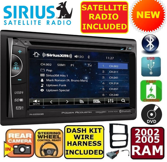 02 03 04 05 RAM BLUETOOTH TOUCHSCREEN CD DVD USB AUX BT VIDEO CAR STEREO RADIO