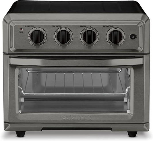 Pre-Owned Cuisinart Air Fryer Toaster Oven Bake Grill Broil TOA-60BKS - Black/Dark Gray (Fair)