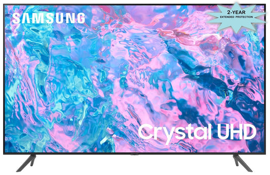 Samsung UN58CU7000FXZA 58 Inch 4K HDR LED Crystal UHD Smart TV with an Additional 2 Year Extended Protection (2023)
