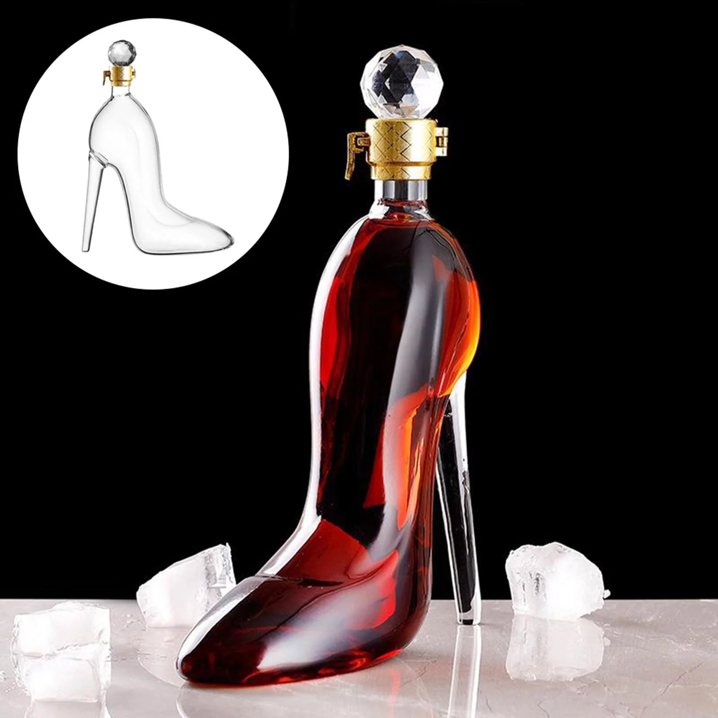 High-heeled Shoes Shape Whisky Decanter Bottle Dispenser
